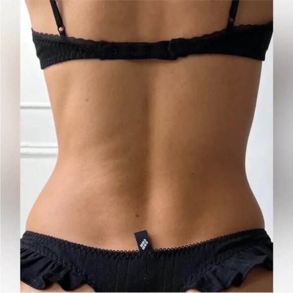 Cou Cou Intimates Balconette Black Bralette - Picture 2 of 6